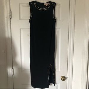 Philosophy Body Con Gold Studded Dress